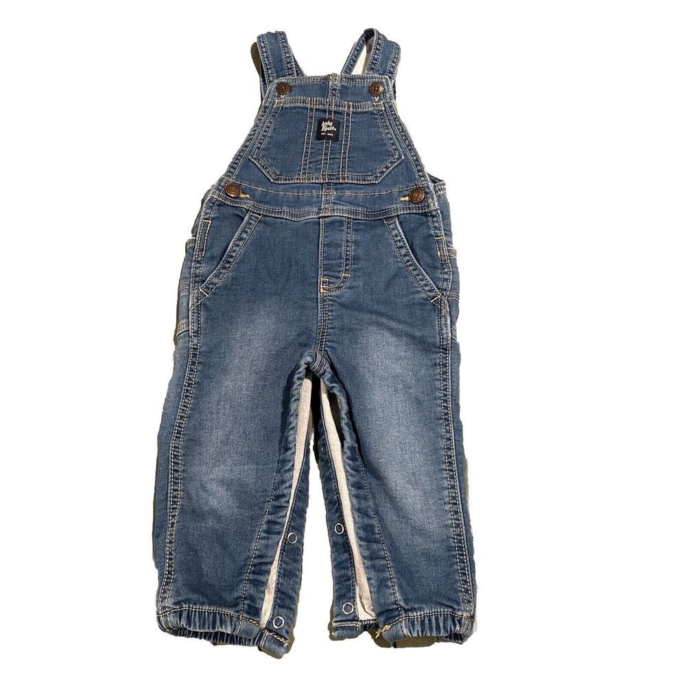 Osh Kosh B'gosh The Genuine Article Unisex Bib Overalls 12M Blue Denim
